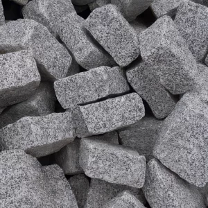 Κυβόλιθοι Γρανίτη Γκρι 10×10×8cm από φυσικό γρανίτη για πλακοστρώσεις και λιθόστρωτα εξωτερικών χώρων
