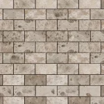 Ψηφιδωτό Άρτιων 5×10cm από μάρμαρο σε φύλλο 30×30cm
