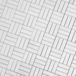 Ψηφιδωτό Θάσου Tetris από λευκό μάρμαρο Θάσου 30,5×35,5cm