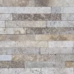 Τραβερτίνο Γαία 4,8×30,5cm φυσικός πωρόλιθος επένδυσης με αντίκ επιφάνεια