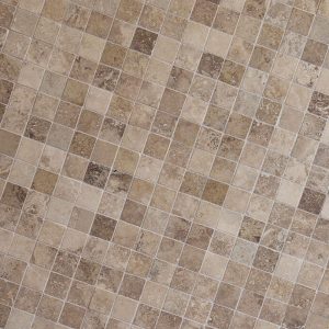 Τραβερτίνο Γαία Αντίκ 4,8×4,8cm ψηφιδωτό από φυσικό τραβερτίνο σε δίχτυ 30,5×30,5cm