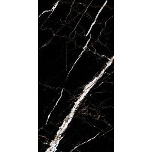 Πλακάκι Porcellanato 60×120 Luxor Black με όψη μαρμάρου
