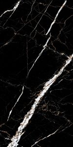 Πλακάκι Porcellanato 60×120 Luxor Black με όψη μαρμάρου