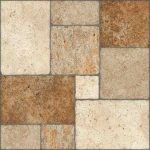 Πλακάκι Porcellanato 45.6×45.6 Piazza Brown με όψη πέτρας
