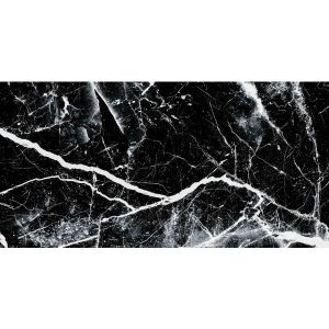 Πλακάκι Porcellanato 30.3×60.6 Frida Black με όψη μαρμάρου