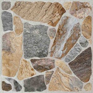 Πλακάκι Porcellanato 45.6×45.6 Cobblestone Mix με όψη πέτρας