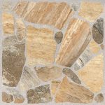 Πλακάκι Porcellanato 45.6×45.6 Pietra Brown με όψη πέτρας