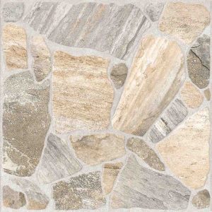 Πλακάκι Porcellanato 45.6×45.6 Pietra Grey με όψη πέτρας