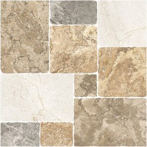 Πλακάκι Porcellanato 45.6×45.6 Rivolato Mix με φυσική όψη πέτρας
