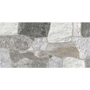 Πλακάκι Porcellanato 30.3×60.6 Atlas Grey με όψη πέτρας