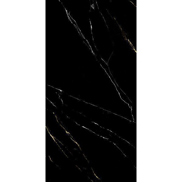 Πλακάκι Porcellanato 60×120 Norina Black με όψη μαρμάρου