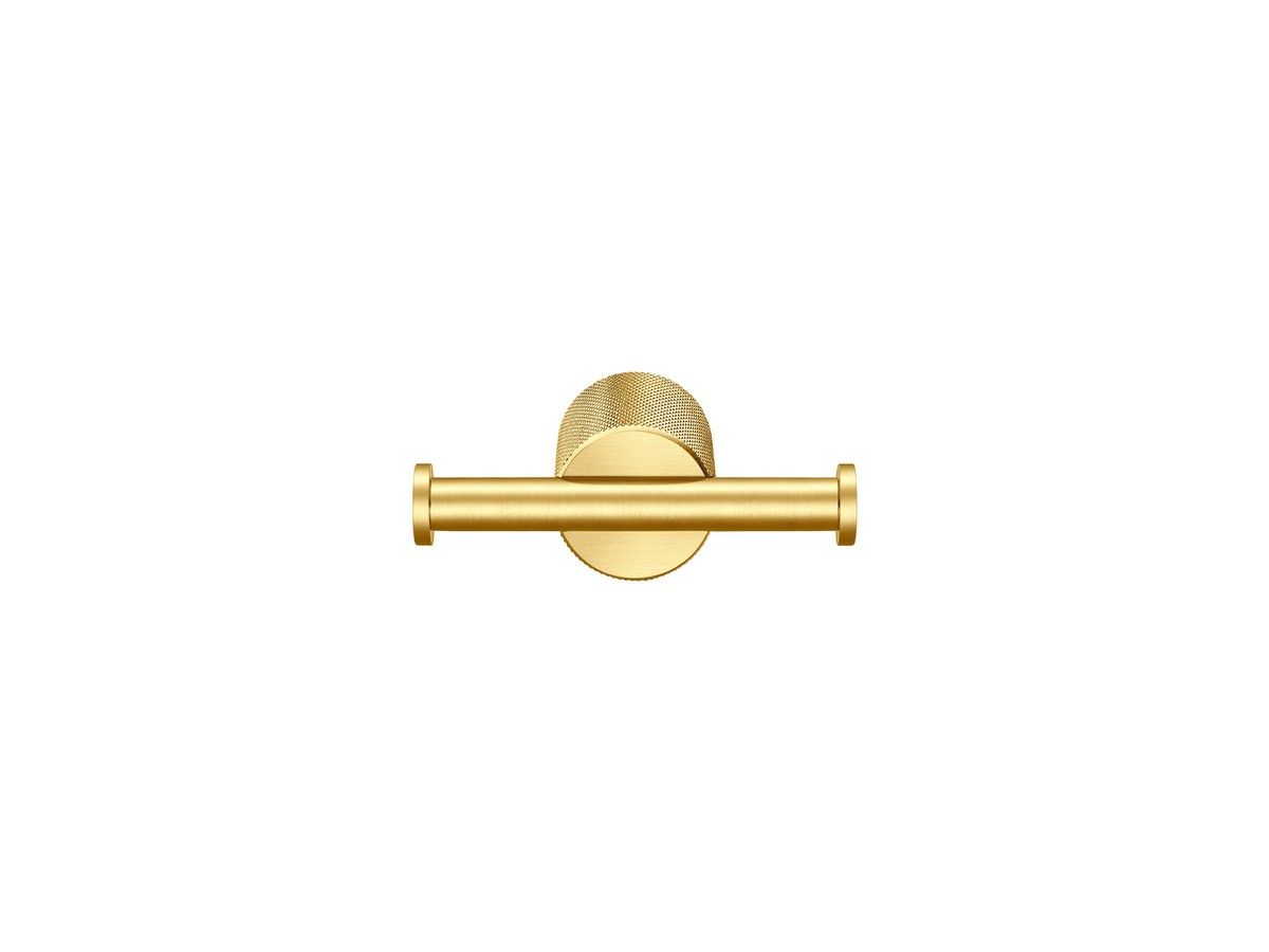 Διπλό Άγκιστρο Sanco Lithos Golden Brass Brushed 121118-PVD-02BR Διπλό Άγκιστρο Sanco Lithos PVD Χρώματα 121118 - Image 1
