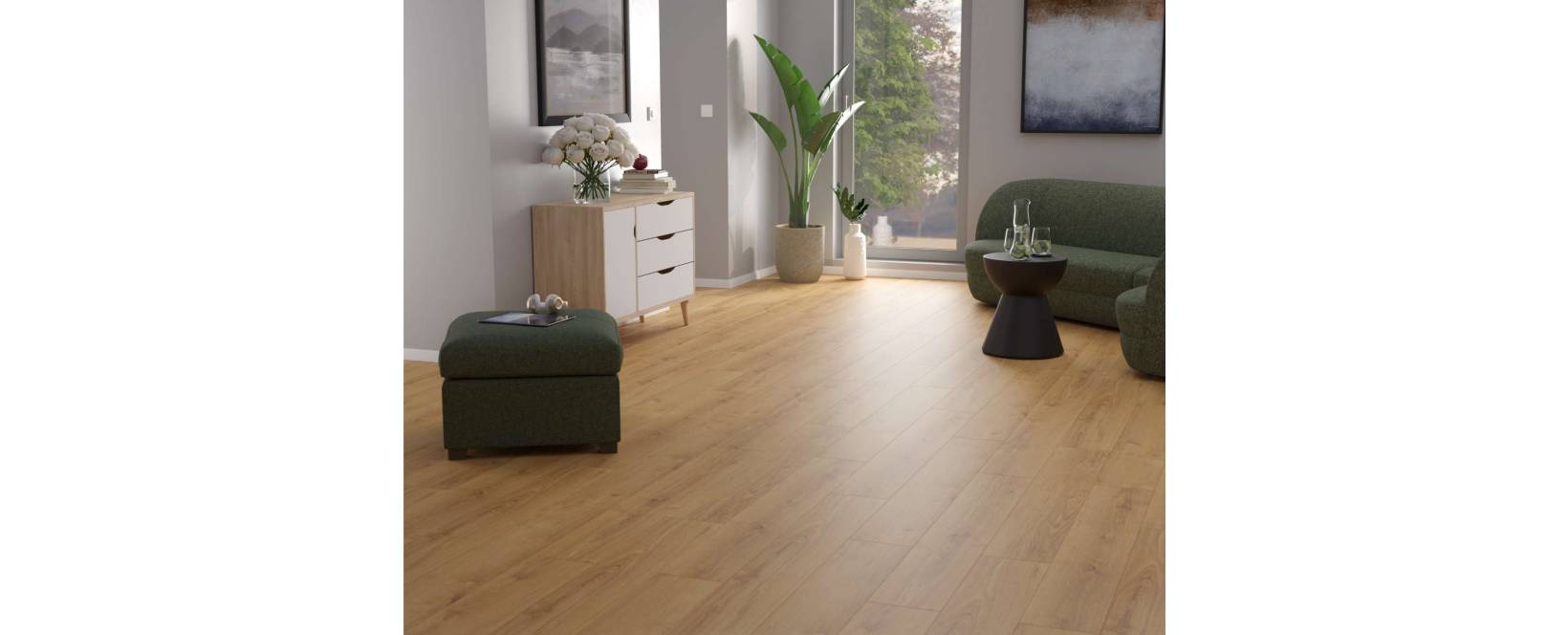 Δάπεδο Laminate K794 σε μοντέρνο καθιστικό.