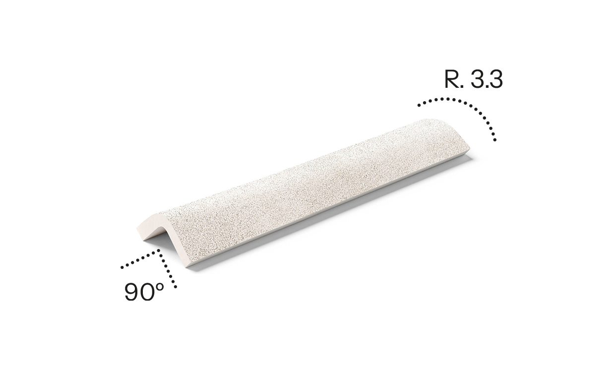 Εξωτερικό Προφίλ Μετάβασης CE00 Cements Snow Mayor Ceramica 4,5×25 cm