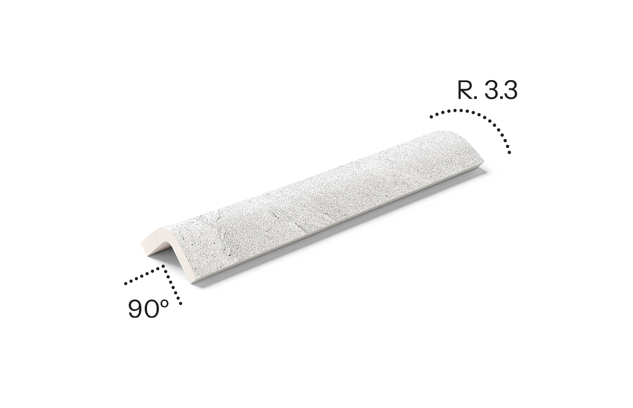 Εξωτερικό προφίλ μετάβασης CE00 Cupira Mayor Ceramica 4,5×25 cm