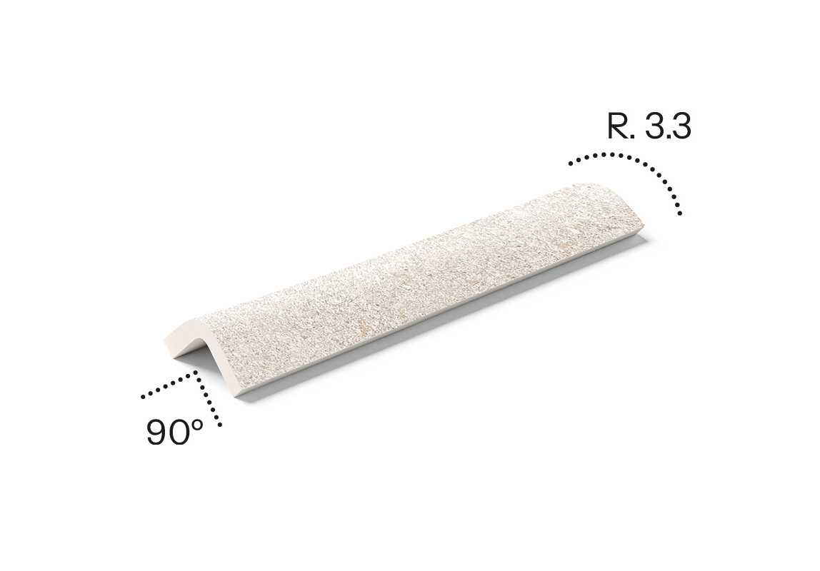 Εξωτερικό προφίλ μετάβασης Stromboli 4,5×25 cm Mayor Ceramica