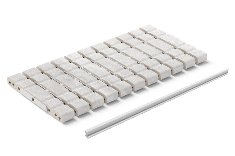 Σχάρα αποστράγγισης RJ25 FLEX Cupira Mayor Ceramica 24,5×50 cm