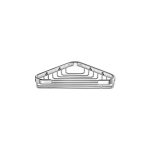 Γωνιακή Σπογγοθήκη Sanco Chrome 007-A03