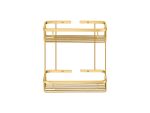 Διπλή Παραλληλόγραμμη Θήκη Sanco Golden brass brushed 004-PVD-02BR