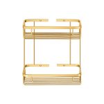 Διπλή Παραλληλόγραμμη Θήκη Sanco Golden brass brushed 004-PVD-02BR