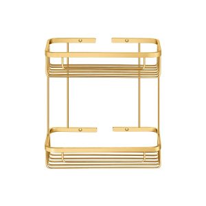 Διπλή Παραλληλόγραμμη Θήκη Sanco Golden brass brushed 004-PVD-02BR