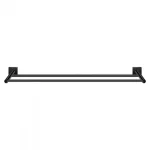 Διπλή Πετσετοθήκη Sanco Twist 60cm Black mat 14005-M116