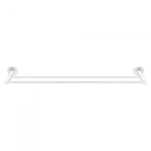 Διπλή Πετσετοθήκη Sanco Twist 60cm White mat 14305-M101