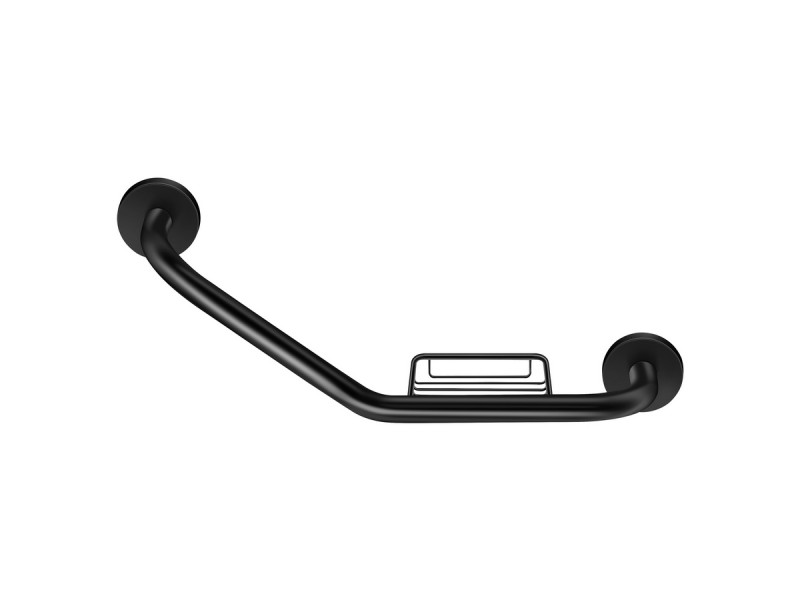 Λαβή με Σαπουνοθήκη Τύπου V Sanco Black Mat 0401-M116