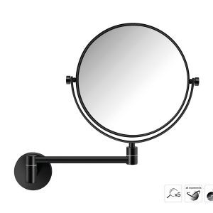 Μεγεθυντικός Καθρέπτης 2 Όψεων x5 Sanco Black Mat MR-811-M116
