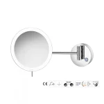 Μεγεθυντικός Καθρέπτης Sanco x3 με LED Chrome MRLED-705-A03