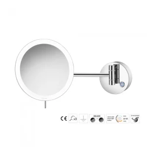Μεγεθυντικός Καθρέπτης Sanco x3 με LED Chrome MRLED-705-A03