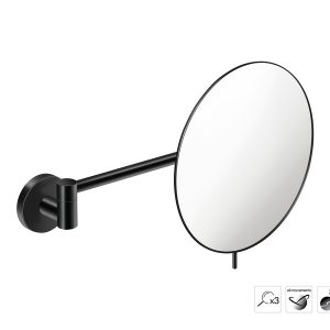 Μεγεθυντικός Καθρέπτης x3 Sanco Black mat MR-705-M116