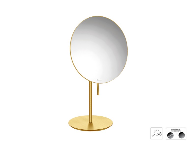 Μεγεθυντικός Καθρέπτης x3 Sanco Golden brass brushed MR-703-PVD-02BR