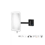 Μεγεθυντικός Καθρέπτης x3 με LED Sanco Black mat MRLED-305-M116