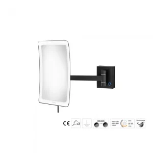 Μεγεθυντικός Καθρέπτης x3 με LED Sanco Black mat MRLED-305-M116