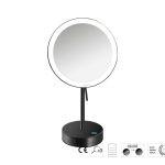 Μεγεθυντικός Καθρέπτης x3 με LED Sanco Black mat MRLED-903-M116