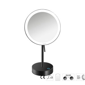 Μεγεθυντικός Καθρέπτης x3 με LED Sanco Black mat MRLED-903-M116