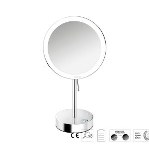 Μεγεθυντικός Καθρέπτης x3 με LED Sanco Chrome MRLED-903-A03