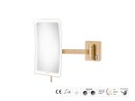 Μεγεθυντικός Καθρέπτης x3 με LED Sanco Warm bronze brushed MRLED-305-PVD-01BR
