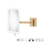 Μεγεθυντικός Καθρέπτης x3 με LED Sanco Warm bronze brushed MRLED-305-PVD-01BR
