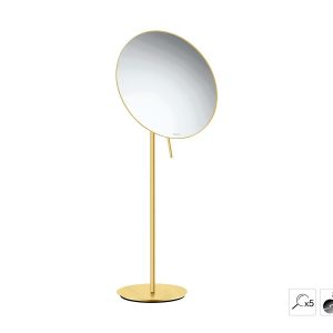Μεγεθυντικός Καθρέπτης x5 Sanco Golden brass brushed MR-766-PVD-02BR