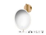 Μεγεθυντικός Καθρέπτης x5 με LED Sanco Warm bronze brushed MRLED-764-PVD-01BR