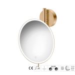 Μεγεθυντικός Καθρέπτης x5 με LED Sanco Warm bronze brushed MRLED-764-PVD-01BR