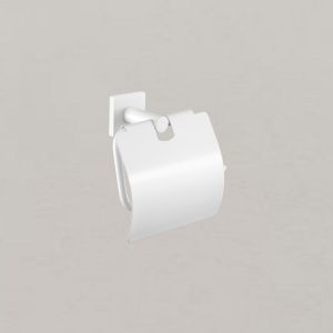 Χαρτοθήκη με Καπάκι Sanco Tempo White mat 14017-M101
