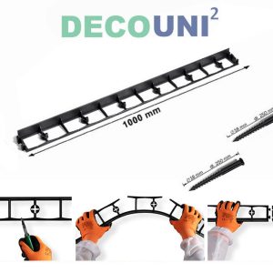 Διαχωριστικό κήπου Deco Uni V2 για οριοθέτηση παρτεριών και διαχωρισμό βοτσάλων