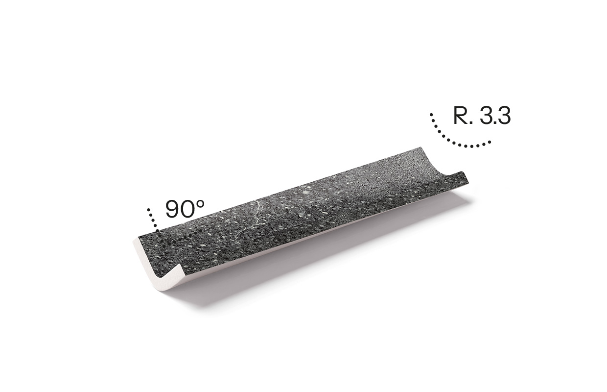 Εσωτερικό Προφίλ Μετάβασης CI00 Volcanic Mayor Ceramica 5,5×25 cm