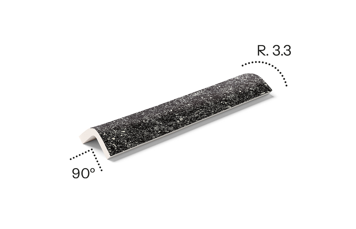 Εξωτερικό Προφίλ Μετάβασης CE00 Volcanic Mayor Ceramica 4,5×25 cm