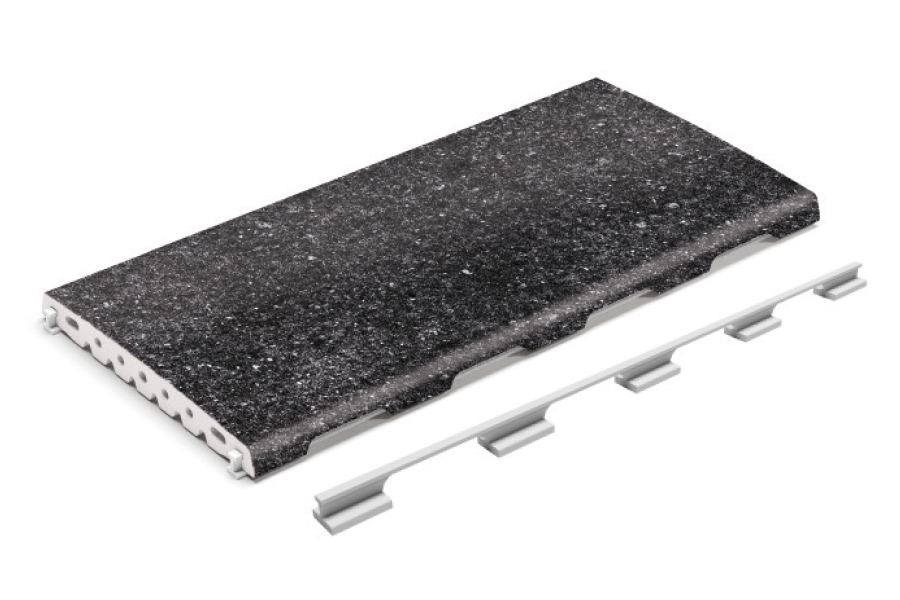 Σχάρα Αποστράγγισης RJ25 INV Volcanic Mayor Ceramica 24,5×50×2,2 cm