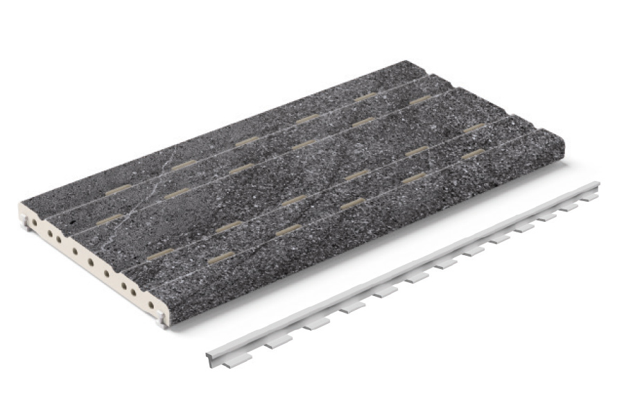 Σχάρα Αποστράγγισης RJ25 Volcanic Mayor Ceramica 24,5×50×2,2 cm