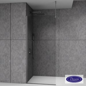 Βραχίονας Οροφής 100cm IWIS για στήριξη Black Brushed PVD VSA-411